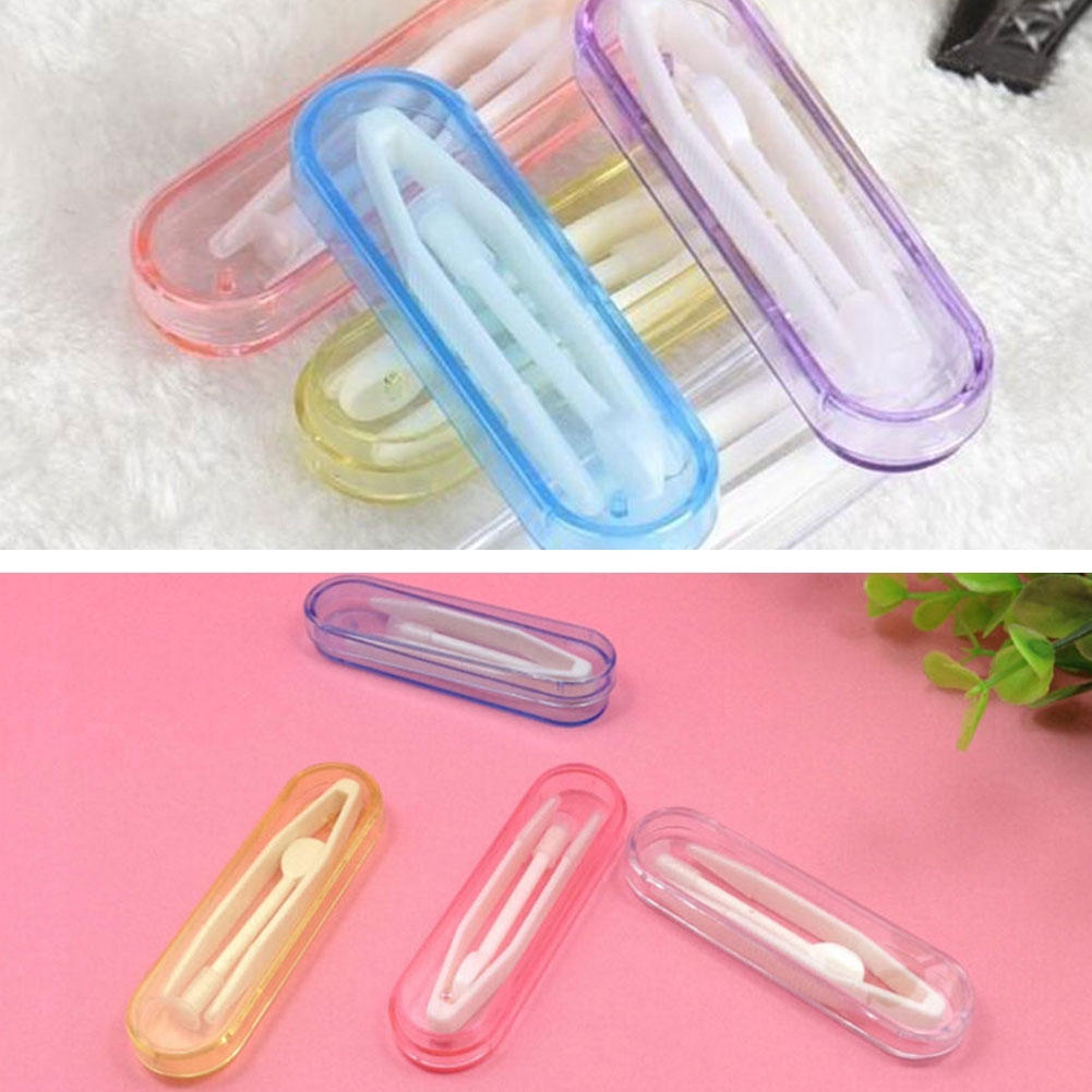 Dụng Cụ Tháo Kính Áp Tròng + Nhíp Đầu Mềm + Hộp Vệ Sinh