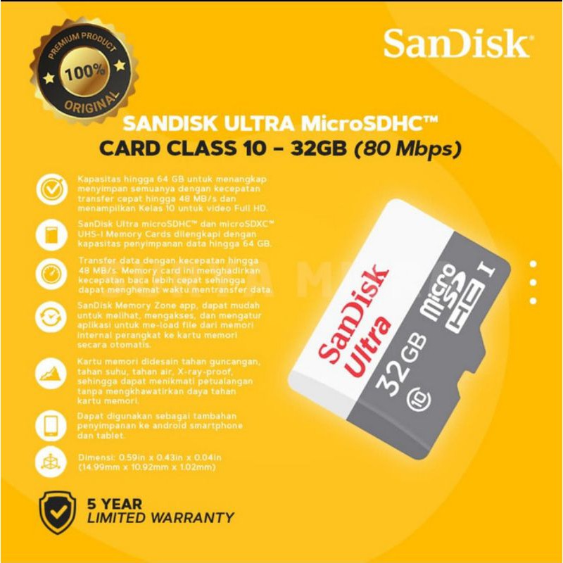 Thẻ Nhớ Sandisk Chất Lượng Cao