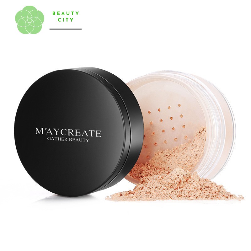 Phấn Phủ Dạng Bột Kiềm Dầu Che Khuyết Điểm Maycreate 15G Mịn Màng Tự Nhiên Kháng Nước