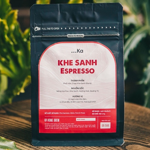 Cà phê rang xay nguyên chất KHE SANH, Cà phê Speciality Arabica Quảng Trị Vị ngọt nho đen Hương hoa quả Pha Espresso