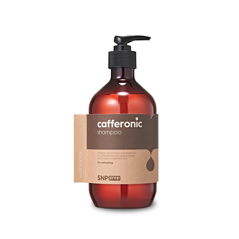 Dầu Gội Dưỡng Da Đầu Kích Thích Mọc Tóc SNP Prep Cafferonic Shampoo Cung Cấp Dưỡng Chất Cho Tóc Khoẻ Mềm Mượt