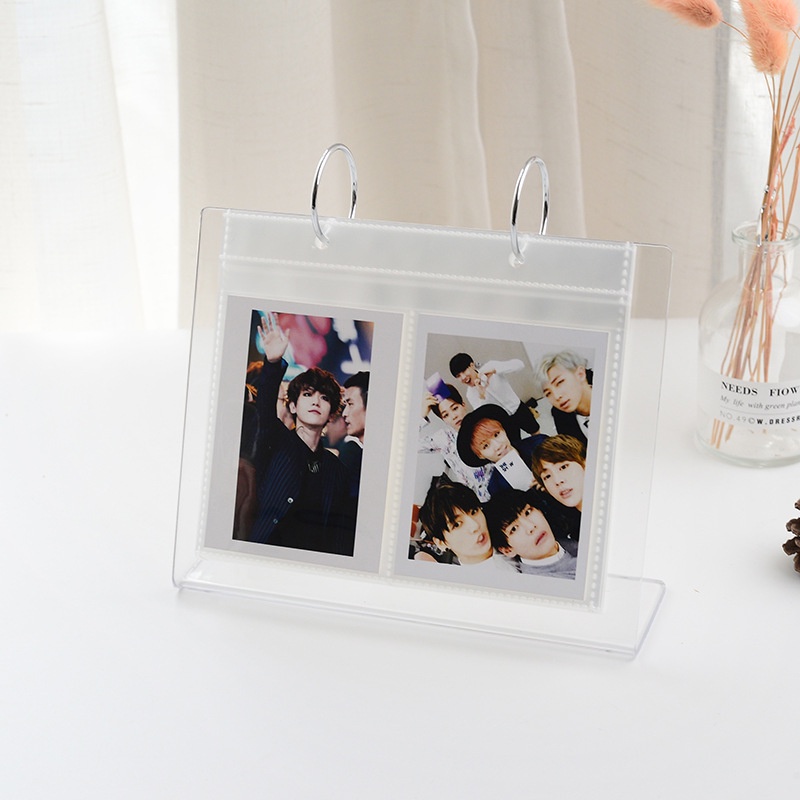 Album khung ảnh Buka để bàn trong suốt đựng ảnh Polaroid xinh xắn KT 16,5*13,5 SMA