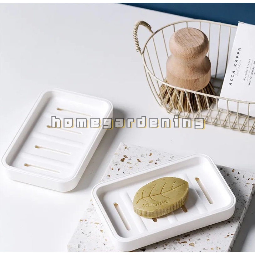 Khay Đựng Xà Phòng Hai Tầng Có Nắp Và Giá Đỡ Cho Nhà Tắm