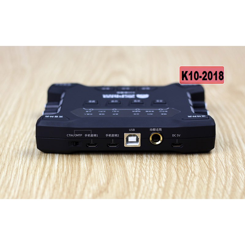 SOUND CARD XOX K10 PLUS BẢN NÂNG CẤP MỚI NHẤT TỪ KS108 VÀ K10 CŨ - K10 2018 ( Ảnh Thật - Chuẩn Như Hình )