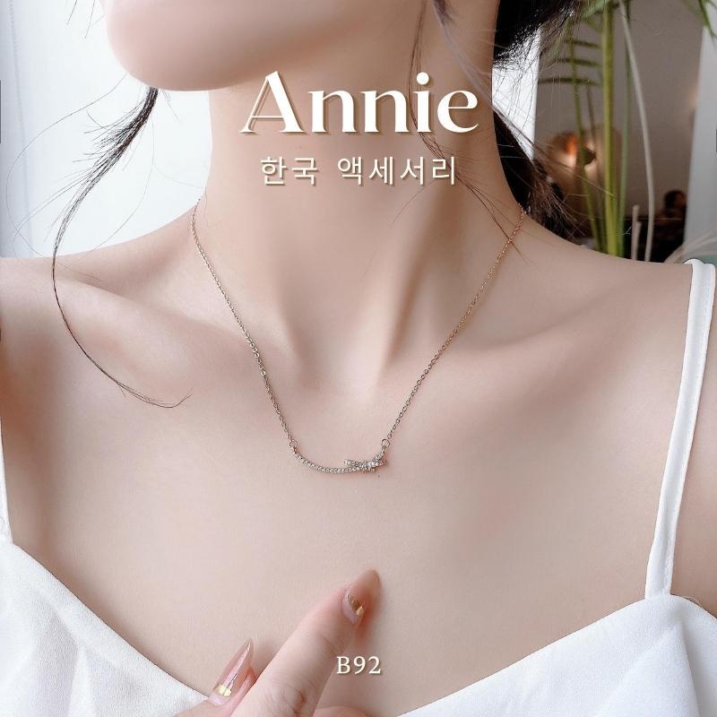 Dây chuyền sợi mảnh đính đá cao cấp tinh xảo dành cho nữ thời trang Annie B92