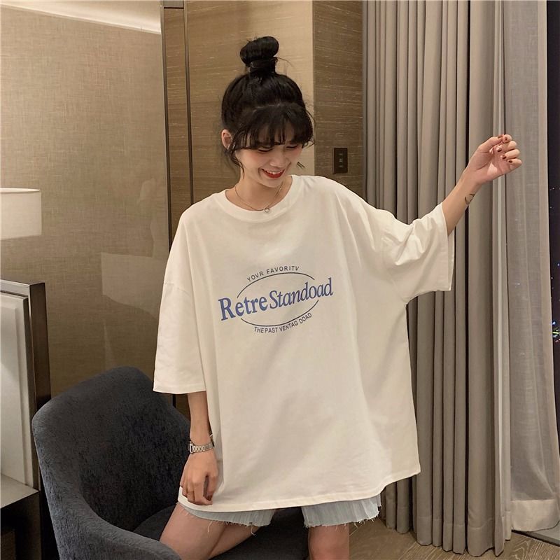 Áo Thun Tay Ngắn Phong Cách Retro Hợp Thời Trang