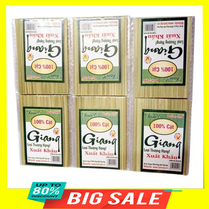 5 Gói tăm giang ( 50 cây, 0,8mm,dài 6cm)