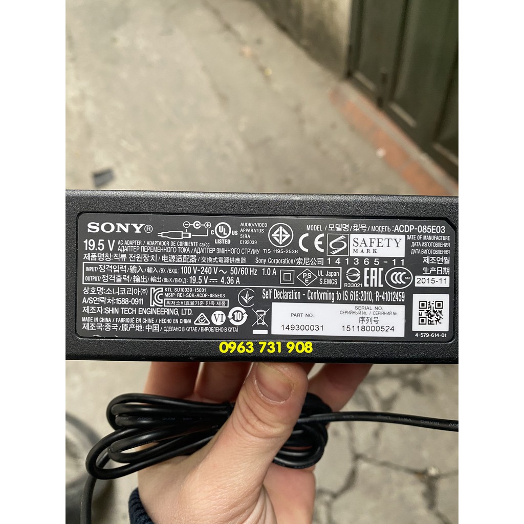 Nguồn tivi sony 19.5v 4.36A chính hãng