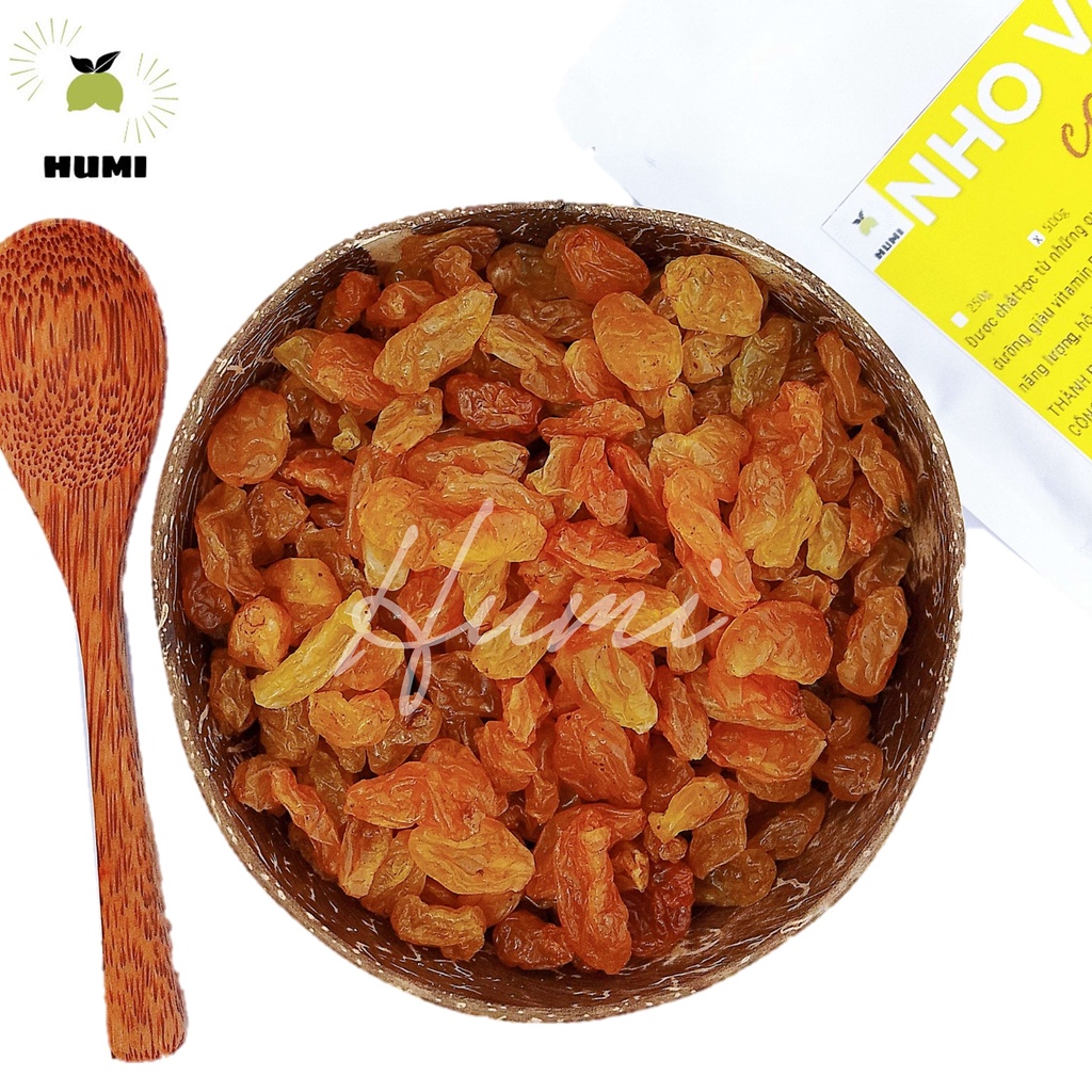 Nho Vàng Khô HUMI Sấy Mọng Chua Ngọt Tự Nhiên Bổ Sung Nhiều Vitamin Đẹp Da, Căng Mịn 500gr