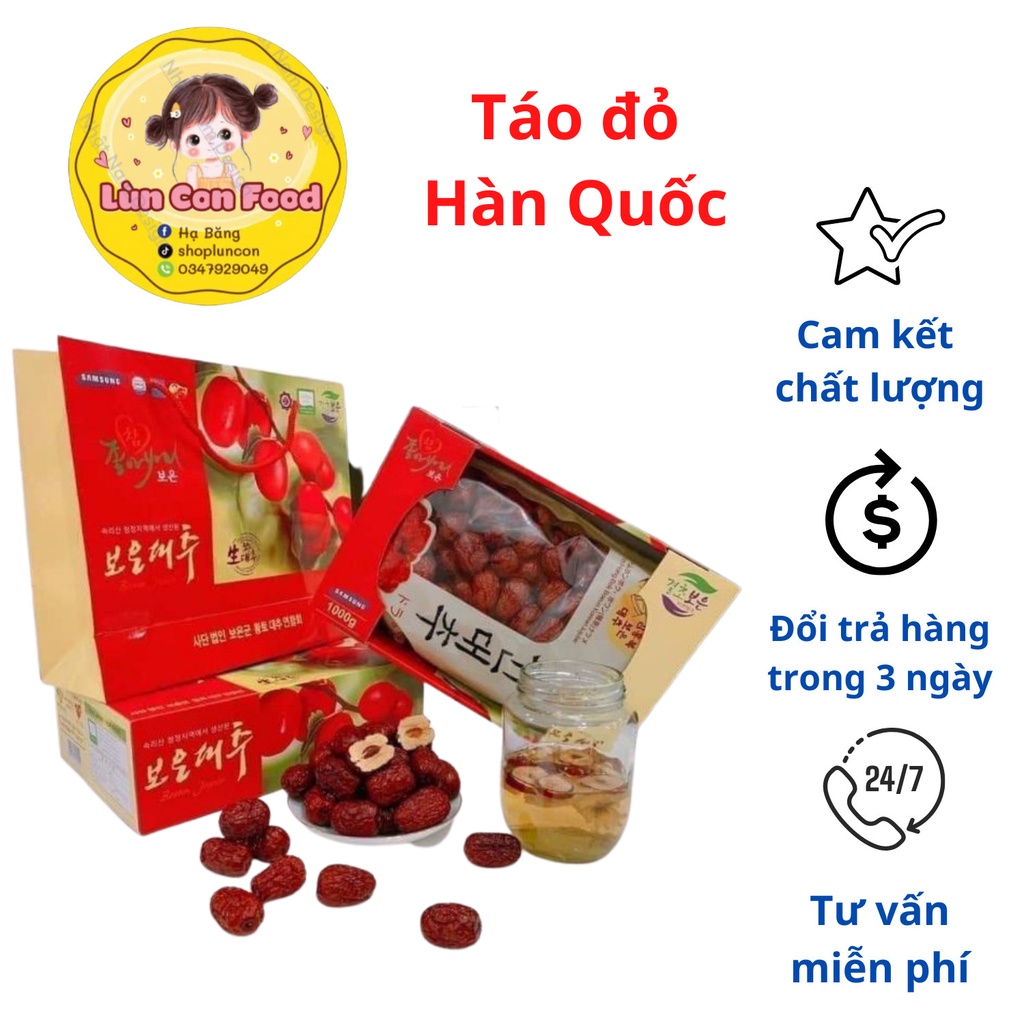 Táo đỏ Hàn Quốc ❤freeship❤ Táo đỏ cao cấp hộp - Lùn Con Food