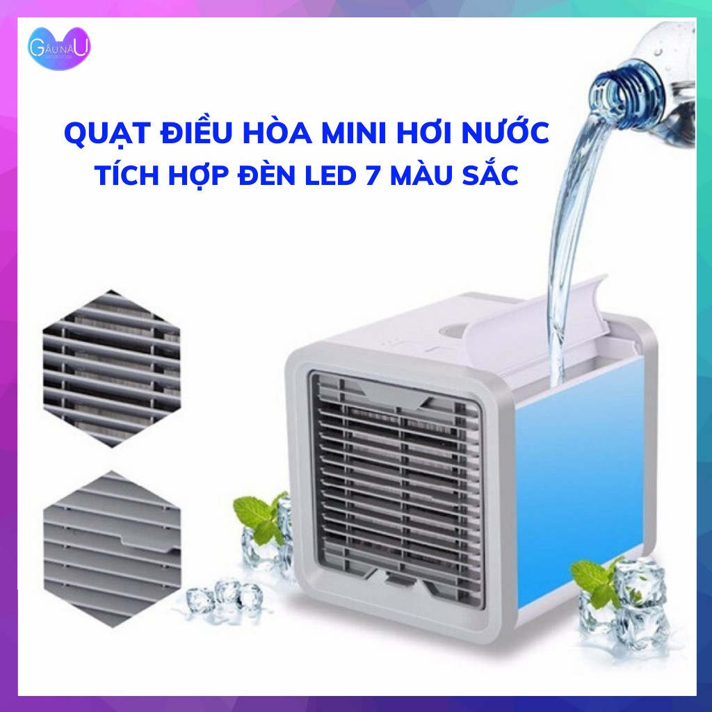 [HÀNG LOẠI 1] Quạt Điều Hòa Hơi Nước Mini Để Bàn, Quạt Tạo Ẩm Làm Mát Không Khí Thế Hệ Mới Có Đèn Led