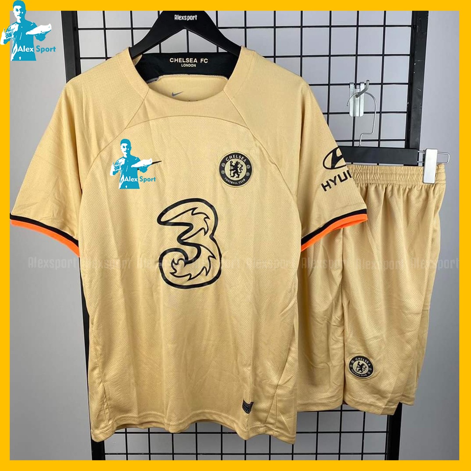 Bộ Quần Áo Bóng Đá CLB Chelsea Vàng Đồng 22-23 BẢN ĐẸP - Alex Sport