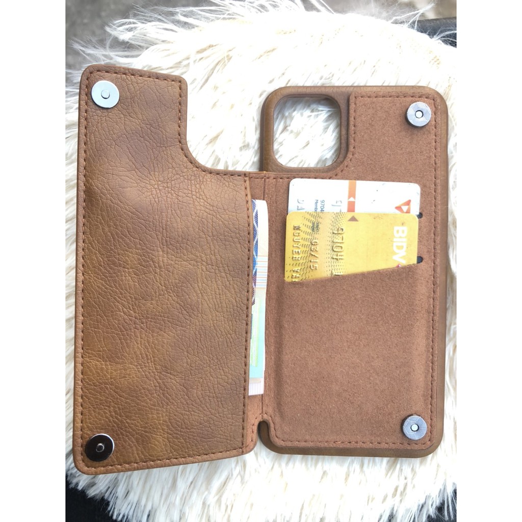 Ốp lưng kiêm ví đựng tiền, thẻ cho từng dòng iphone chính hãng PUKOLA