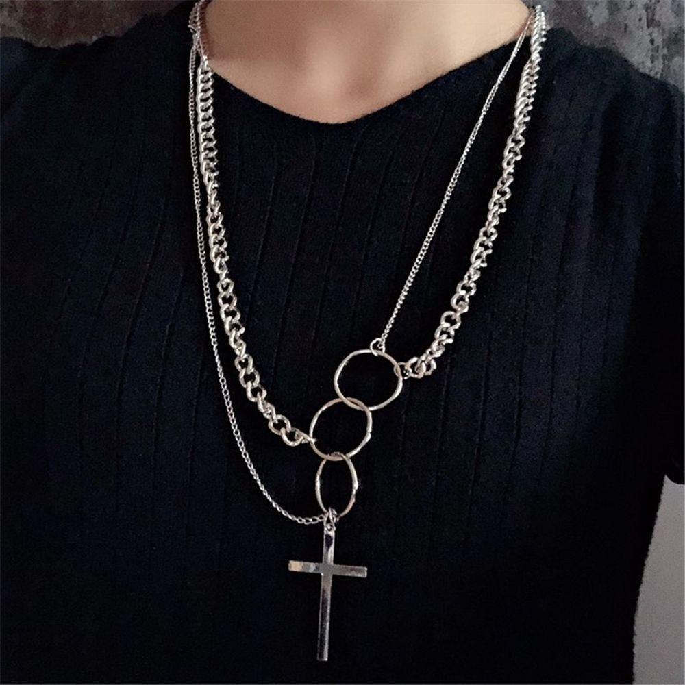 Dây Chuyền Thời Trang Cá Tính Cho Nam &amp; Nữ|Vòng Cổ Choker Đan Chéo Phong Cách Gothic