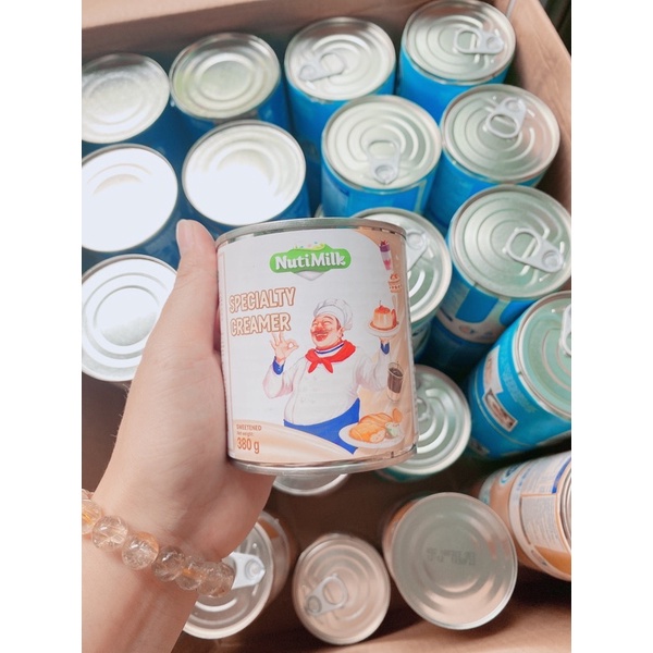 Creamer đặc sữa pha chế Nutimilk lon 380g