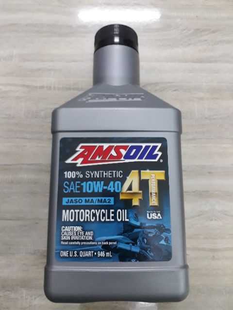 Dầu nhớt xe số,xe tay côn cao cấp Amsoil 4T Performance 10W-40 946ml