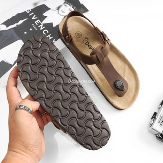 Giày kẹp unisex da bò thật
