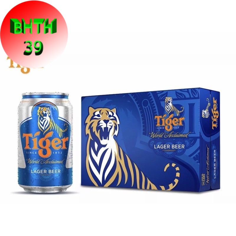 Thùng bia Tiger 24 lon 330ml