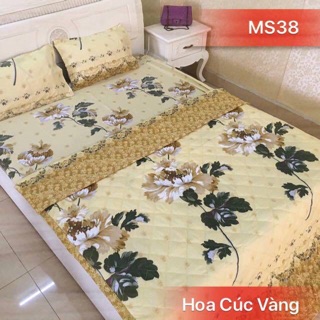 Sét chăn ga gối 5 món m6*2m, m8*2m