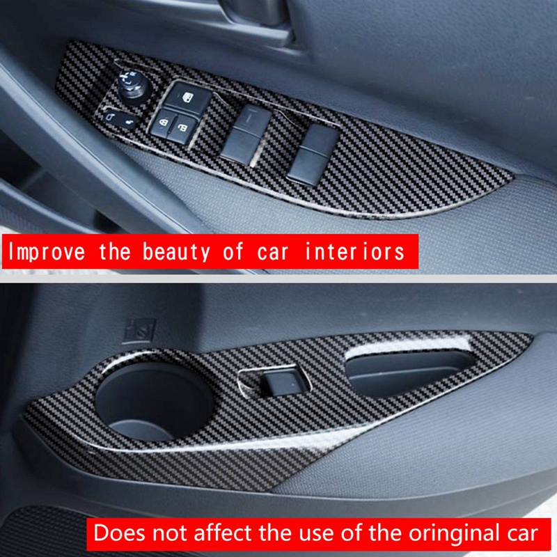 Nút nâng kính cửa sổ ô tô Nắp đậy công tắc Bảng điều khiển tay vịn cửa sổ cho xe ô tô Tràng hoa Cross 2021-2022 RHD