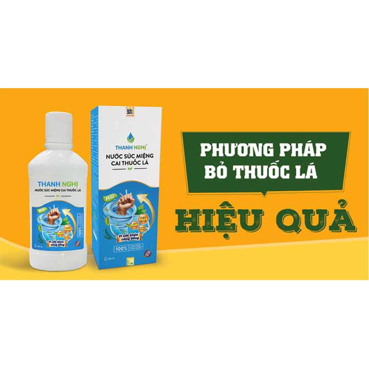 400ml chai Súc miệng cai TL  Thanh Nghị 1 LIỆU TRÌNH TỐI THIỂU 1 CHAI 400ml