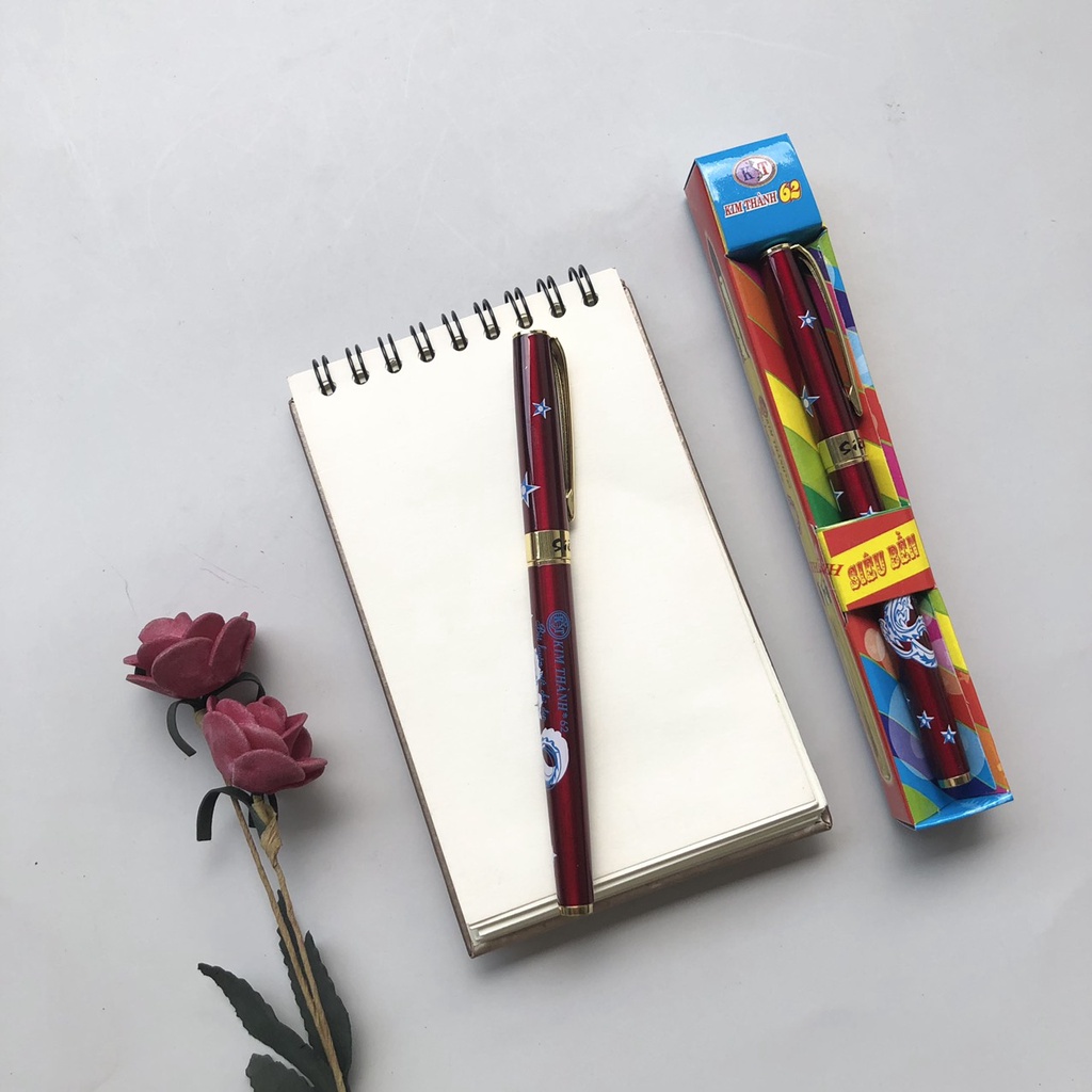 Bút máy Kim Thành 62- Nét Thanh Nét Đậm, đầu bút siêu bền, phủ sơn tĩnh điện chống trơn trượt - vpp Diệp Lạc