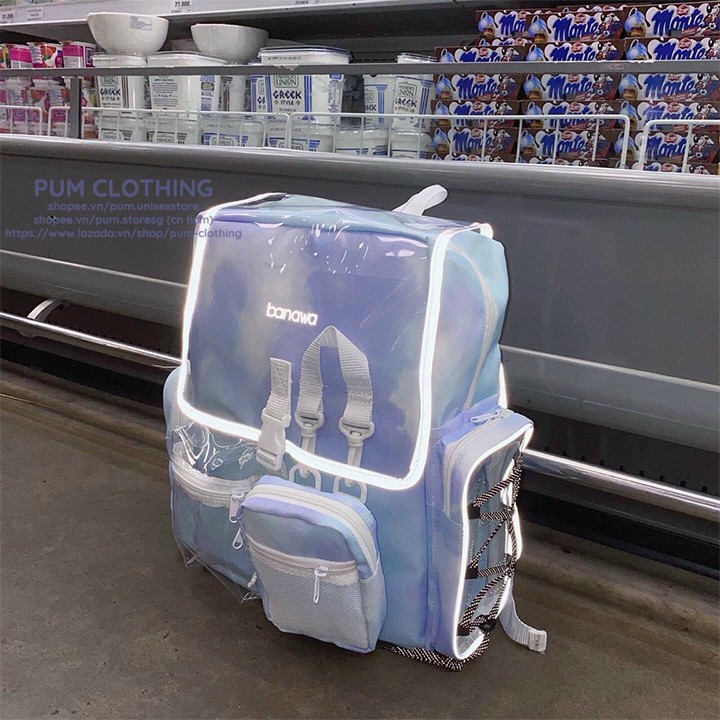 Balo Banawa Loang Màu viền Phản Quang Unisex