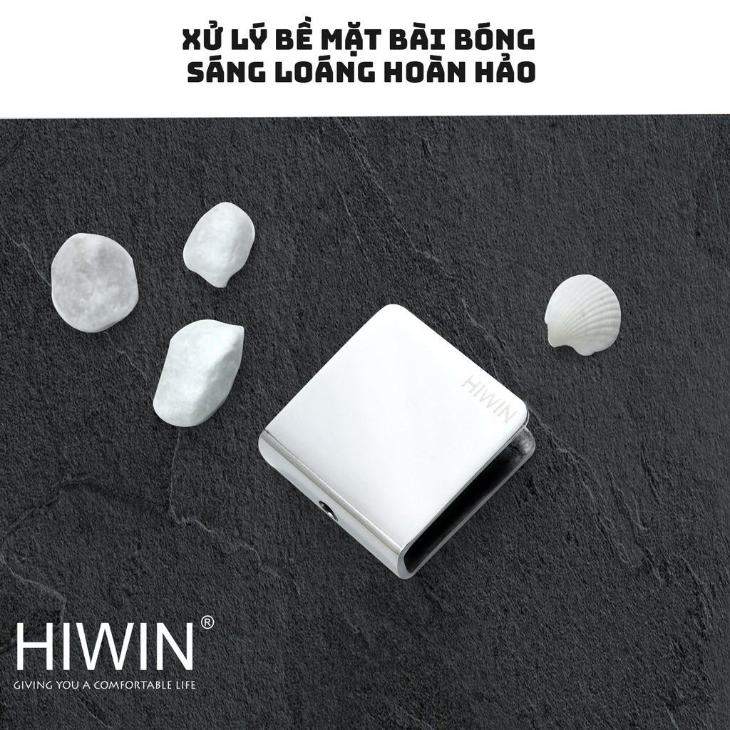 Kẹp chân kính vách kính nhà tắm Hiwin FC-085A mặt gương không khoét lỗ