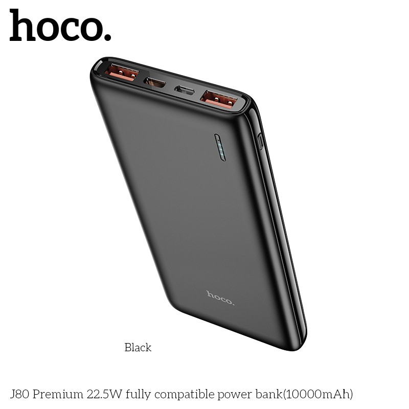 Pin sạc dự phòng PD20W - Hoco J80 đèn báo vạch pin, tích điện dung lượng 10000mAh - Chính hãng