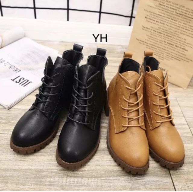 Boot da thắt dây cực cá tính full 2 màu