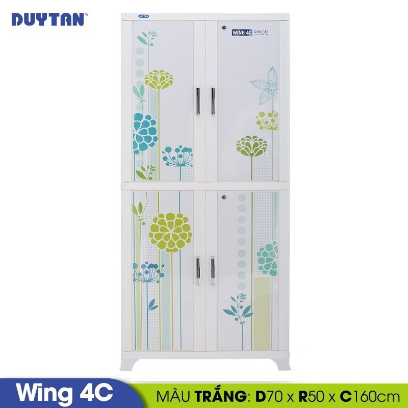 Tủ Nhựa Duy Tân Wing 4C 4 Cửa 723 (Nhiều Màu)