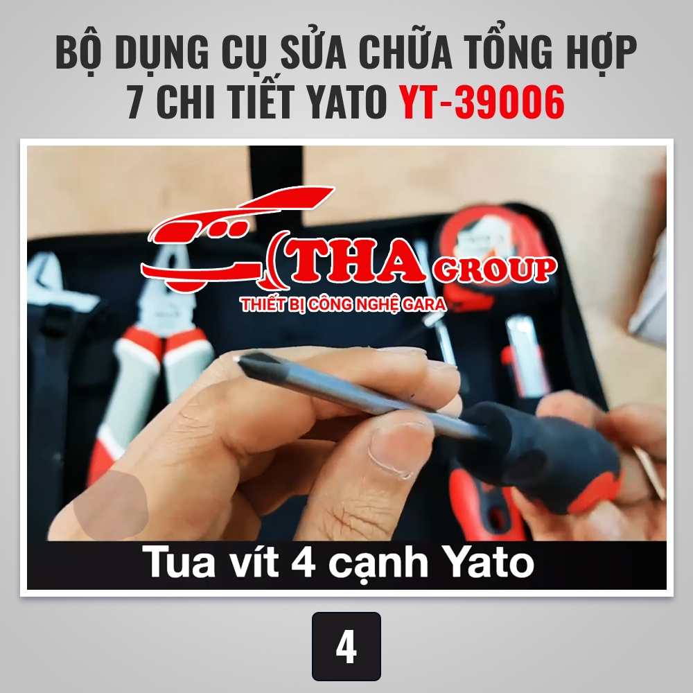 Bộ dụng cụ sửa chữa tổng hợp 7 chi tiết Yato YT-39006