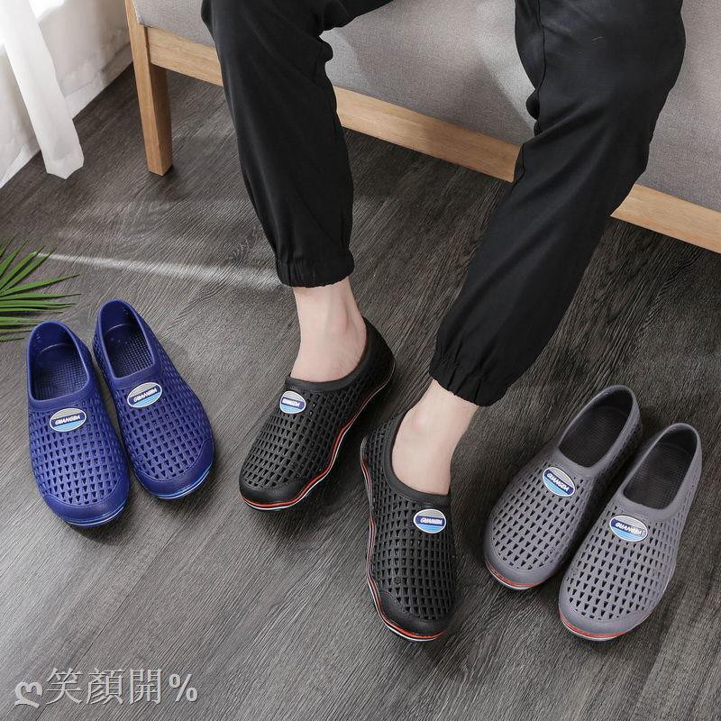 Giày Sandal Nhựa Phối Lưới Thoáng Khí Thời Trang Cho Cặp Đôi