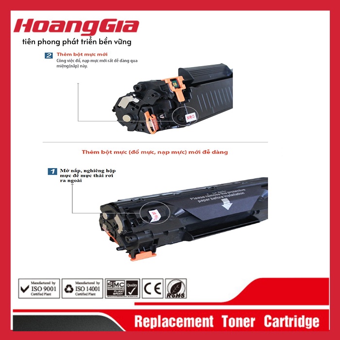 Hộp mực canon 6000, 6030, 6030w,  hàng nhập khẩu đã có mực , Có lắp để đổ mực mà không cần dùng dụng cụ,