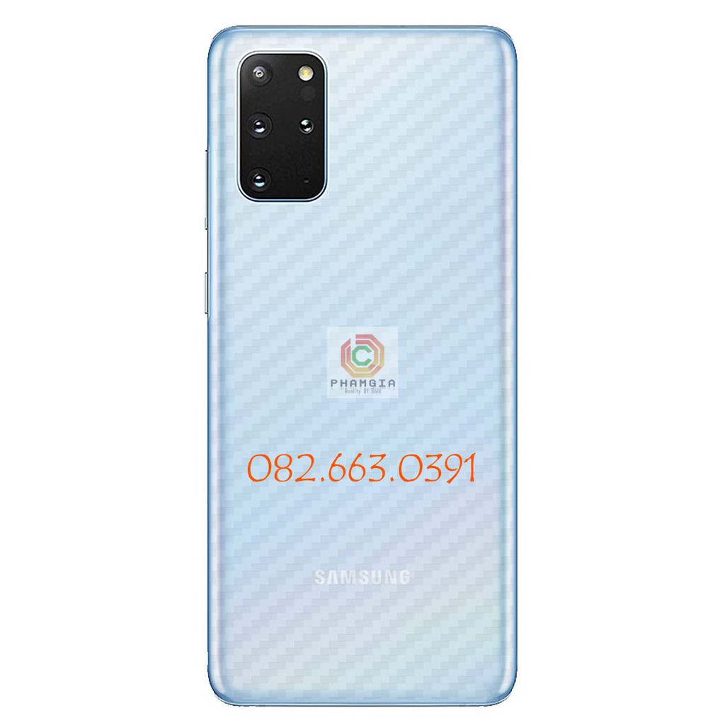 Miếng dán mặt lưng skin carbon Samsung Galaxy S20 Plus