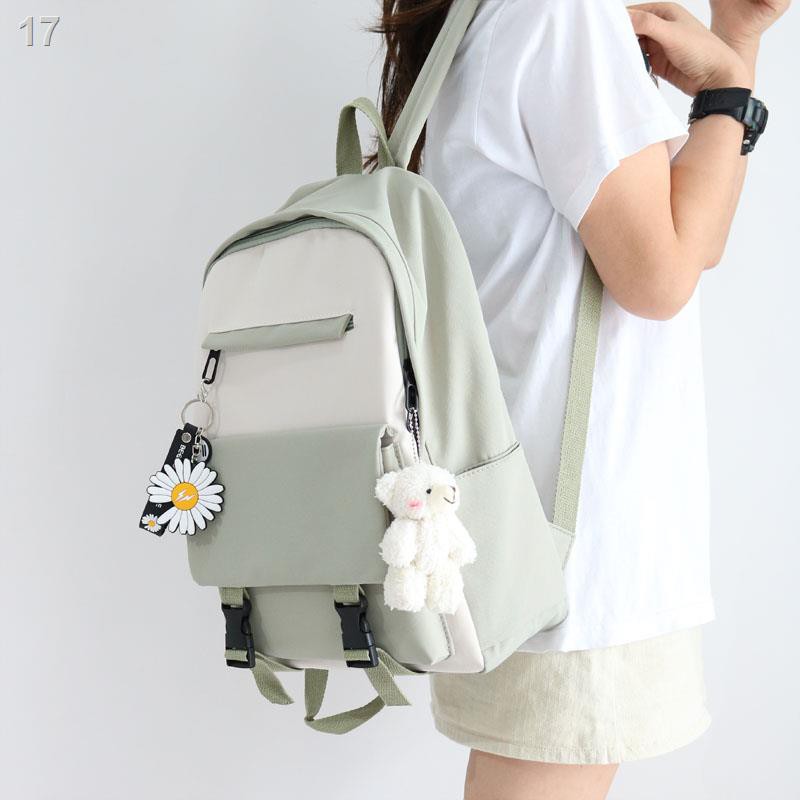 ☄▣trong túi xách nữ phiên bản Hàn Quốc của học sinh trung học và đại học Harajuku ulzzang ba lô mới Mori 2021