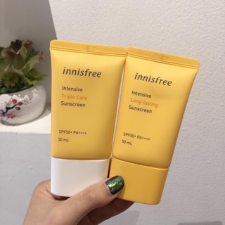 Kem chống nắng innisfree triple care và long lasting new 2019 chuẩn auth