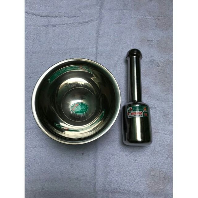 [SIÊU SALE] Bộ Cối Chày làm bằng inox 304 đường kính 17cm dùng để giã thức ăn, giã cua chống nấm mốc