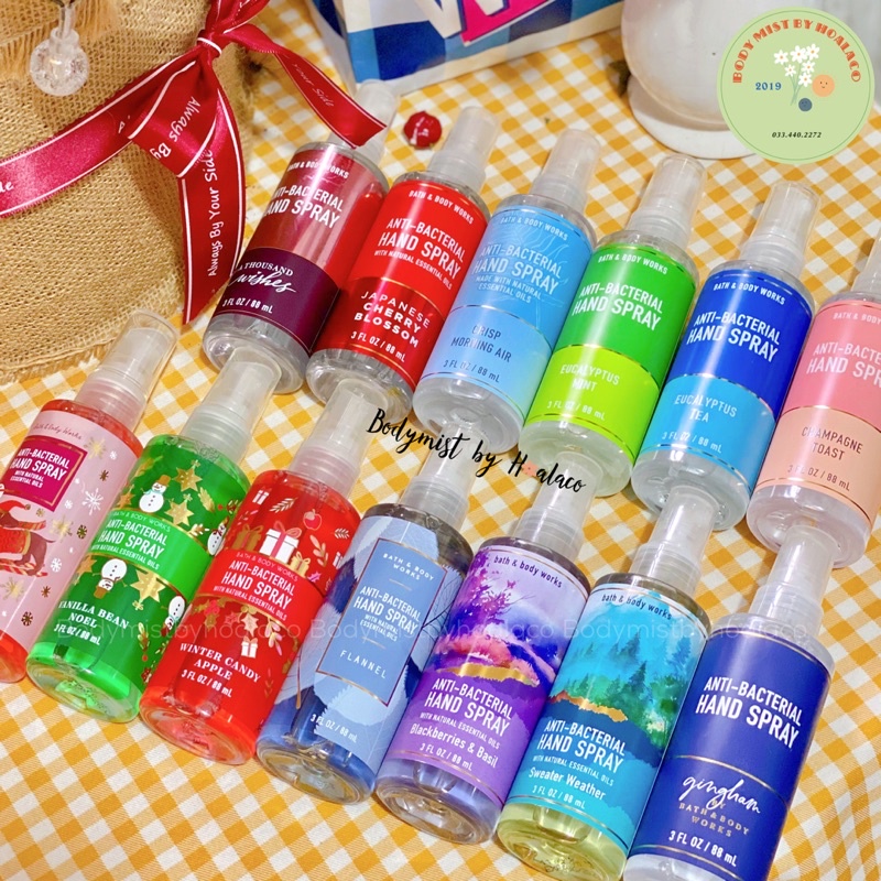 Xịt kháng khuẩn - Rửa tay khô diệt khuẩn 99,9% BATH & BODY WORKS