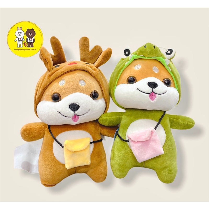 Chó Bông - Chó Shiba Cosplay Thú Đeo Túi - Xưởng Gấu Bông Việt Nam