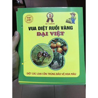 Combo 10 miếng siêu bẫy dính ruồi vàng ĐẠI VIỆT độ bền cao sử dụng được nhiều lần an toàn bẫy côn trùng và sâu bọ