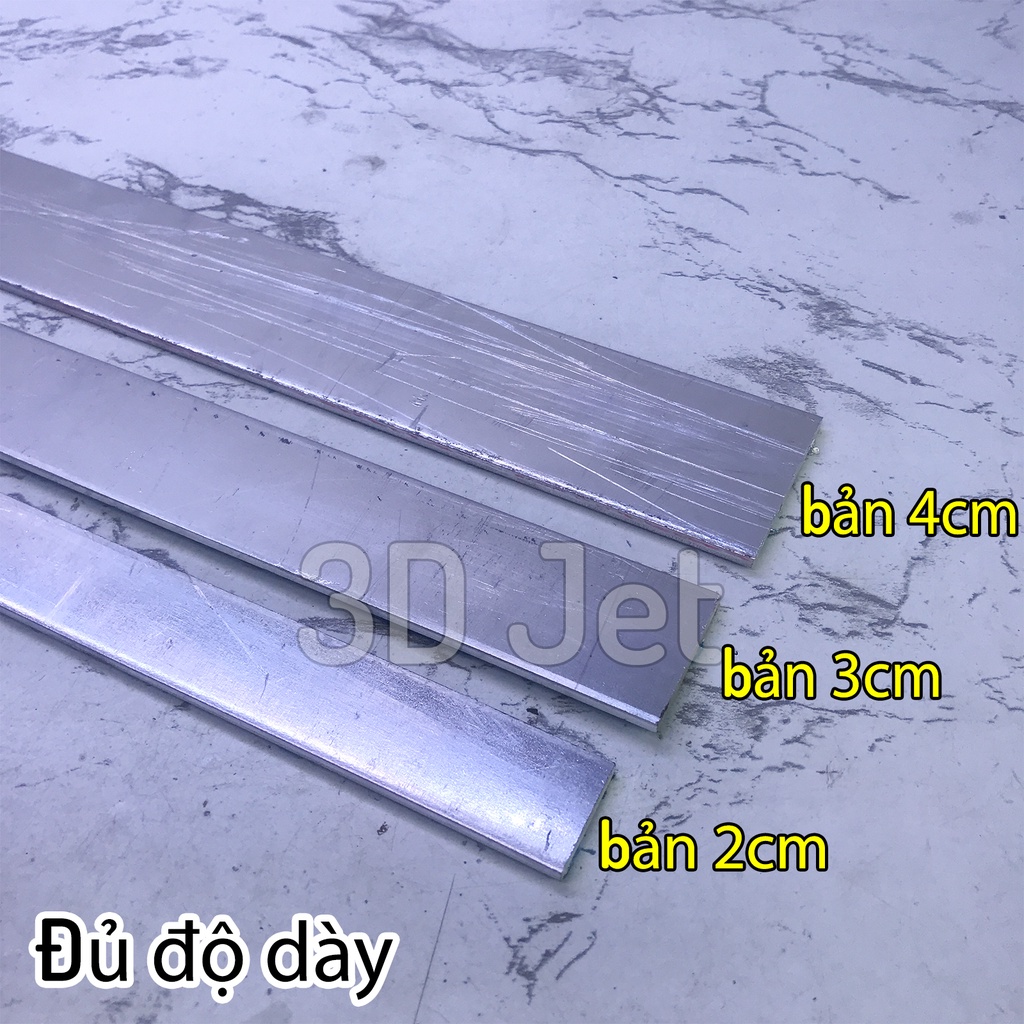 Thanh Nhôm cứng ngang 30mm dài 200-400mm dày 3mm, thanh la nhôm, nhôm tấm