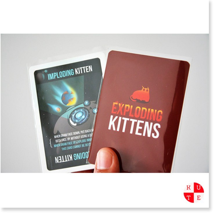 Sleeves Bọc Bài Mèo Nổ Exploding Kittens Bảo Vệ Bài 6.4 x 9 cm 100 cái