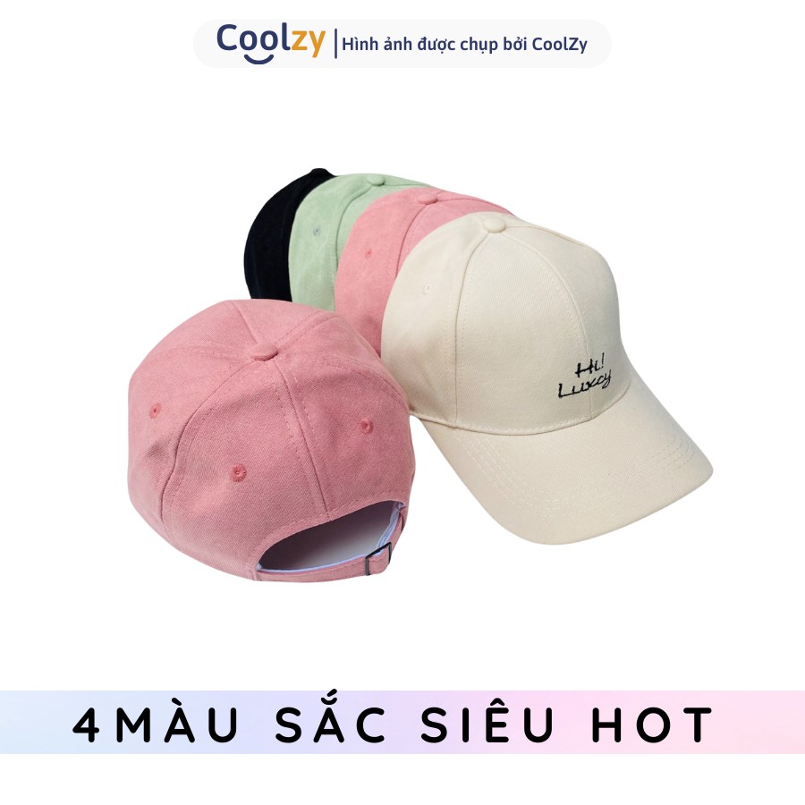 Nón Kết ❤️Mũ lưỡi trai thêu chất kaki Lucky Ulzzang form unisex nam nữ NK23