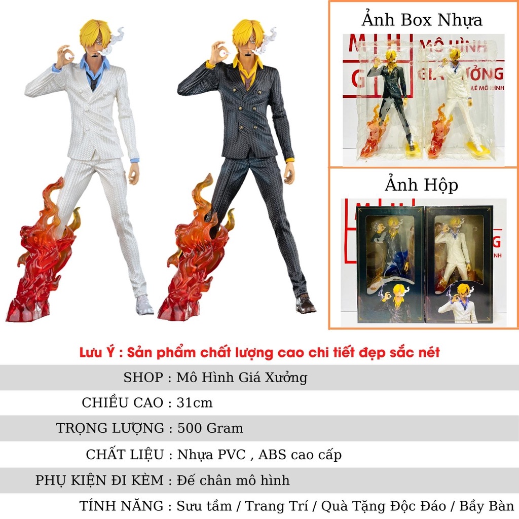 Mô hình Sanji hắc cước 16cm đế có chữ cao cấp, figure mô hình anime one piece vua hải tặc decor trang trí cực đẹp