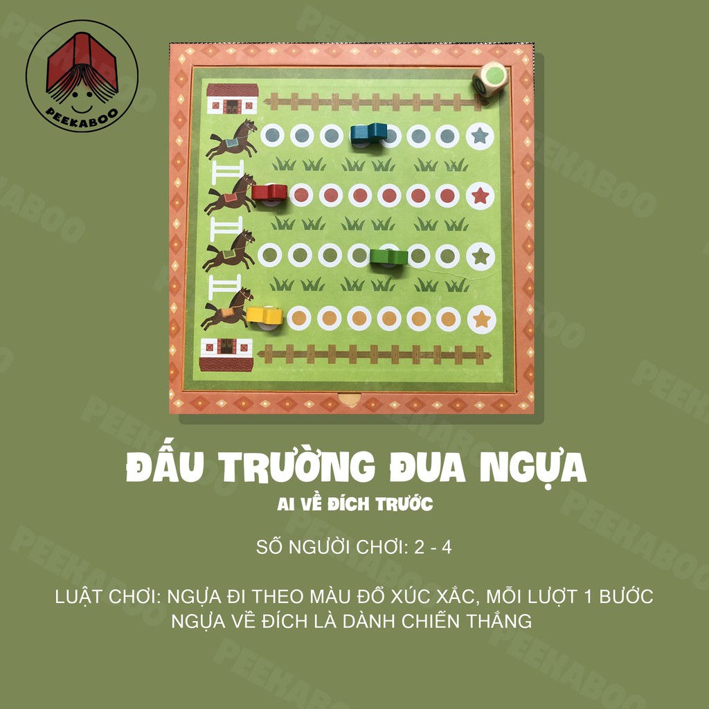 Board Game dành cho gia đình, nhóm bạn bè - Gồm 16 trò chơi kinh điển  từ 4 tuổi