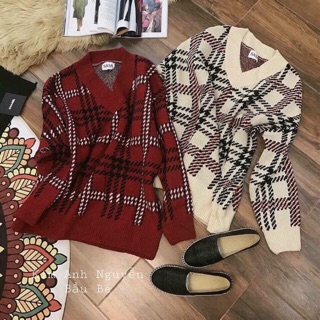 combo Áo len kẻ đỏ hàng đẹp