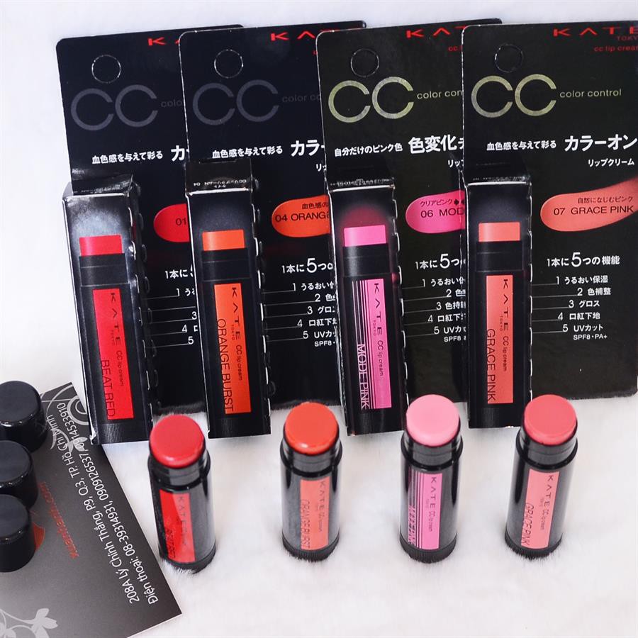 (review hình bên) Son dưỡng môi chống nắng có màu Kanebo Kate CC Lip Cream.azooo | BigBuy360 - bigbuy360.vn