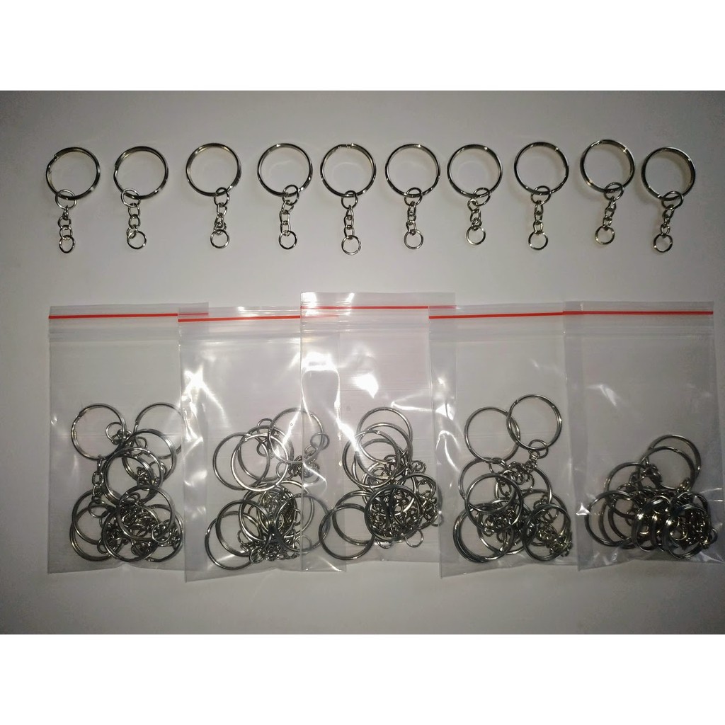 Gói 10 khoen móc khóa 2.5cm đẹp