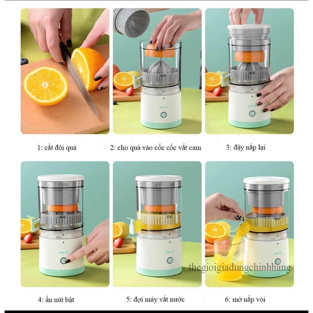 MÁY VẮT CAM TỰ ĐỘNG THIẾT KẾ NHỎ GỌN SIÊU TIỆN DỤNG tongkhodochoi.12